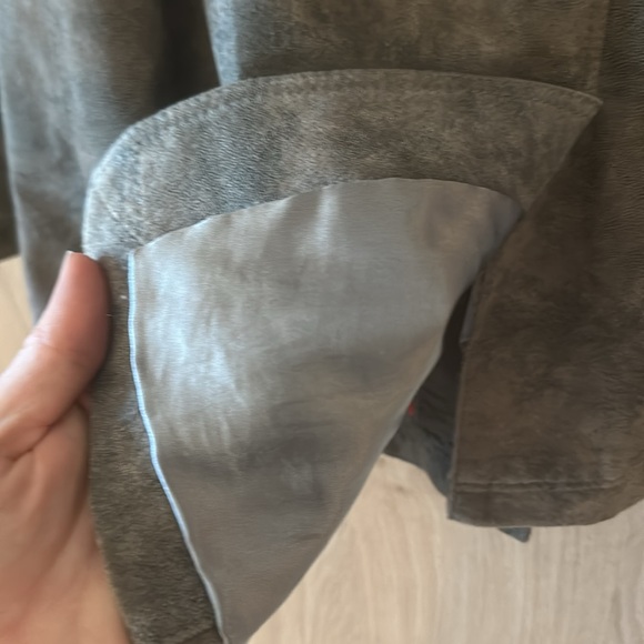 Like New Small Frieda & Freddie’s Green Leather Jacket - Picture 7 of 8